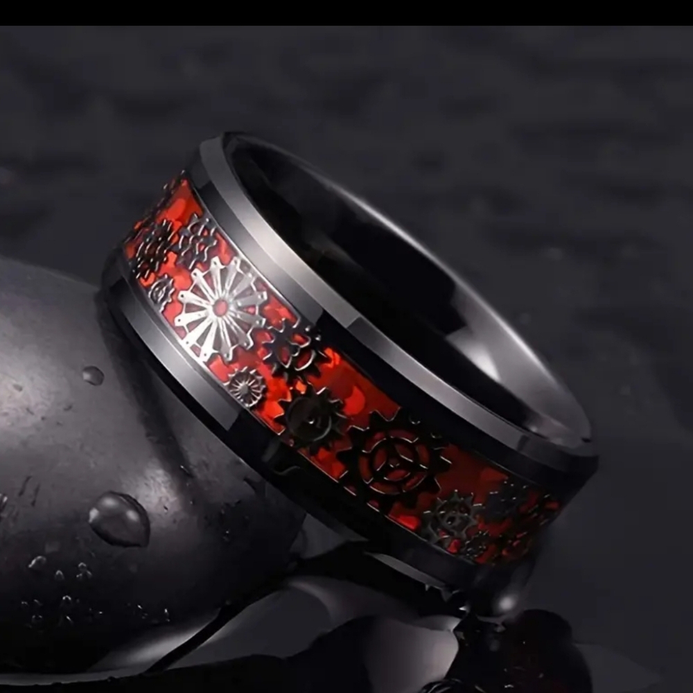 Mens Stainless Steel Ring Size 12